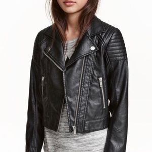 H&M Faux Leather Moto Jacket
